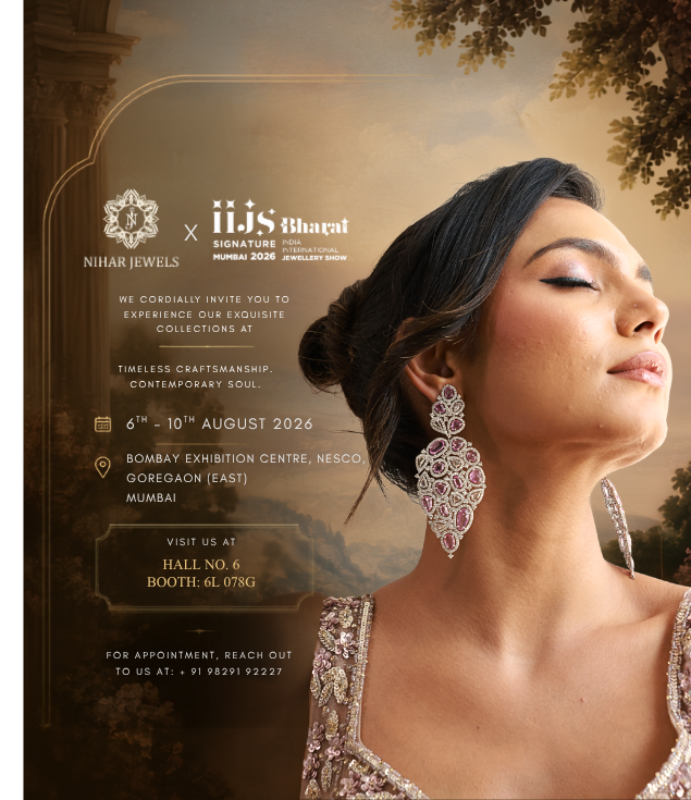 IIJS Premiere Mumbai 2026 — Nihar Jewels invitation